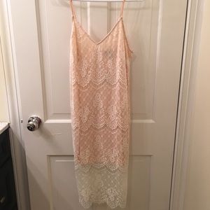 Blush/Nude Lace Dress